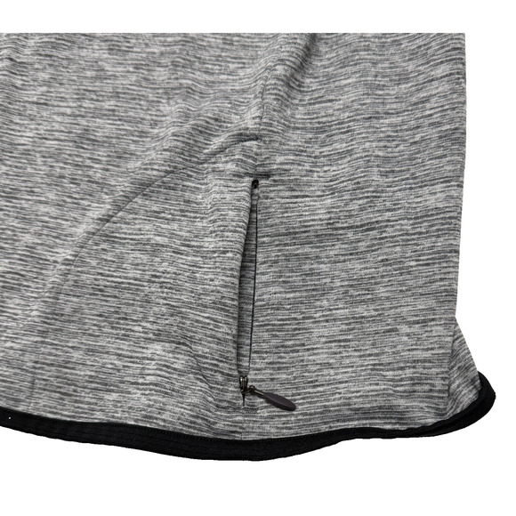 Under Armour Top Womens Large Gray Fitted 1/4 Zip Pullover Thumbholes Running - Picture 8 of 10